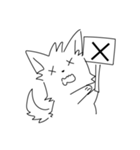 ゆるい白犬 修正版（個別スタンプ：11）