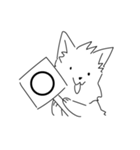 ゆるい白犬 修正版（個別スタンプ：12）
