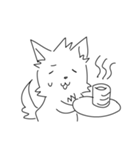 ゆるい白犬 修正版（個別スタンプ：13）