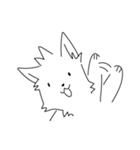ゆるい白犬 修正版（個別スタンプ：16）