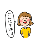 毎日元気な女の子スタンプ（個別スタンプ：1）