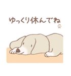 Dogs まったりな犬たち 3_Brown（個別スタンプ：38）