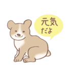 Dogs まったりな犬たち 3_Brown（個別スタンプ：39）