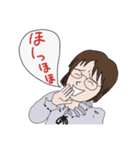 メガネ女史のあいうえお2（個別スタンプ：11）