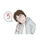 メガネ女史のあいうえお2（個別スタンプ：27）