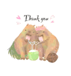 カピバラとトロピカルフルーツ（個別スタンプ：4）