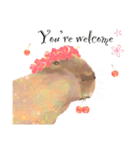 カピバラとトロピカルフルーツ（個別スタンプ：5）