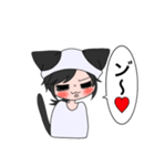 人間になりたいしゃべるねこ（個別スタンプ：4）