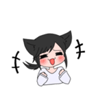 人間になりたいしゃべるねこ（個別スタンプ：6）