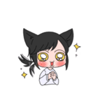 人間になりたいしゃべるねこ（個別スタンプ：7）