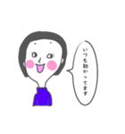 おかっぱ姉さん（個別スタンプ：22）