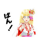 頑張る巫女お姉さんHG 7（個別スタンプ：8）