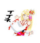 頑張る巫女お姉さんHG 7（個別スタンプ：9）