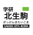 けいはんな線の駅名スタンプ（個別スタンプ：7）