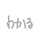 手書きスタンプ！背景透過（個別スタンプ：3）