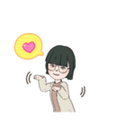 小鳥を愛でるのが好きなお姉さん（個別スタンプ：15）