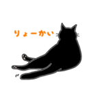 黒ねこの日常（個別スタンプ：6）