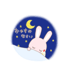 ピンクうさぎのあっさりスタンプ（個別スタンプ：2）