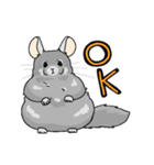 ゆるい動物たちの絵（個別スタンプ：4）