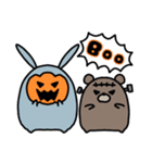 Halloweenうさぎ と くま（個別スタンプ：13）