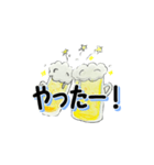 ビールでお返事（個別スタンプ：10）