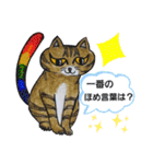 3匹の虹尾猫(にじおねこ)とQ＆A（個別スタンプ：37）