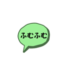 お返事します。吹き出しVer.頷き。（個別スタンプ：14）