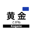 名古屋線1・湯の山線の駅名スタンプ（個別スタンプ：3）