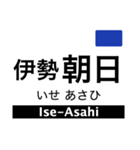 名古屋線1・湯の山線の駅名スタンプ（個別スタンプ：15）