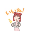 元気っ子Girl（個別スタンプ：9）