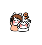 ねこといろいろ女の子（個別スタンプ：18）