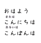使いやすいけど文字だけ（個別スタンプ：1）