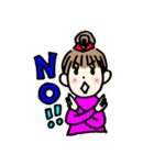 ハッピー仲良し三姉妹のLINEスタンプ（個別スタンプ：4）