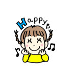 ハッピー仲良し三姉妹のLINEスタンプ（個別スタンプ：5）