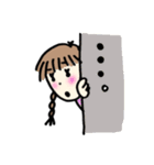 ハッピー仲良し三姉妹のLINEスタンプ（個別スタンプ：7）