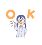 なんだか可愛い女の子♪（個別スタンプ：1）
