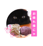 日常で使える黒猫うなたん★のスタンプ♪（個別スタンプ：4）