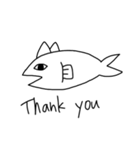 CAT×FISH=？（個別スタンプ：1）