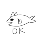 CAT×FISH=？（個別スタンプ：13）