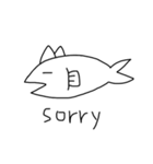 CAT×FISH=？（個別スタンプ：21）