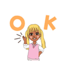 可愛いリアクションスタンプです（個別スタンプ：1）