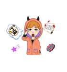 可愛いキャラのあいさつスタンプです（個別スタンプ：3）