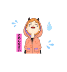 可愛いキャラのあいさつスタンプです（個別スタンプ：5）