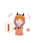 可愛いキャラのあいさつスタンプです（個別スタンプ：7）