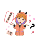 可愛いキャラのあいさつスタンプです（個別スタンプ：8）