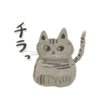 滲みキジトラ猫（言葉ありver.）（個別スタンプ：5）