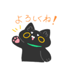 ぬいぐるみの猫シャル（個別スタンプ：1）