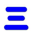 漢数字の青文字スタンプ（個別スタンプ：3）