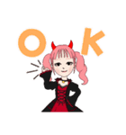 元気っ子Girl ハロウィンver.（個別スタンプ：1）