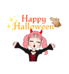 元気っ子Girl ハロウィンver.（個別スタンプ：17）